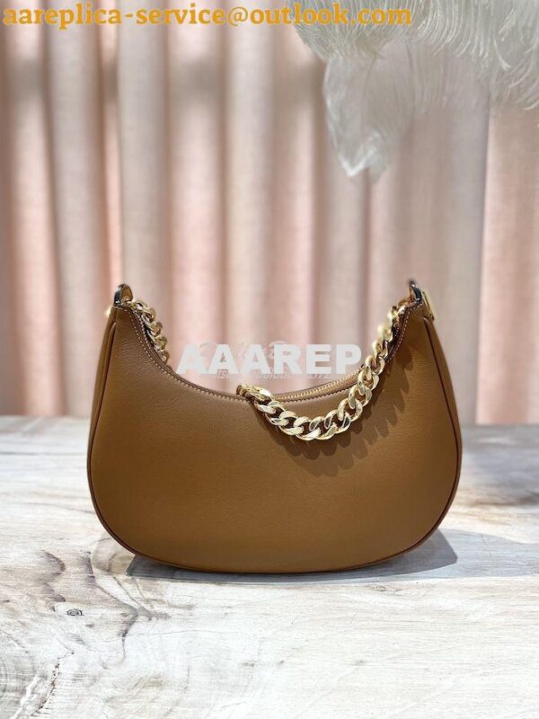 Replica Celine Medium Ava Chain In Smooth Calfskin 199583 Tan 3