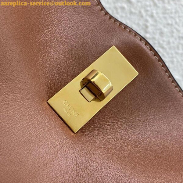 Replica Celine Bucket 16 Bag In Brown Smooth Calfskin 13