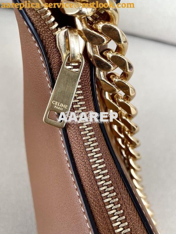 Replica Celine Medium Ava Chain In Smooth Calfskin 199583 Tan 7