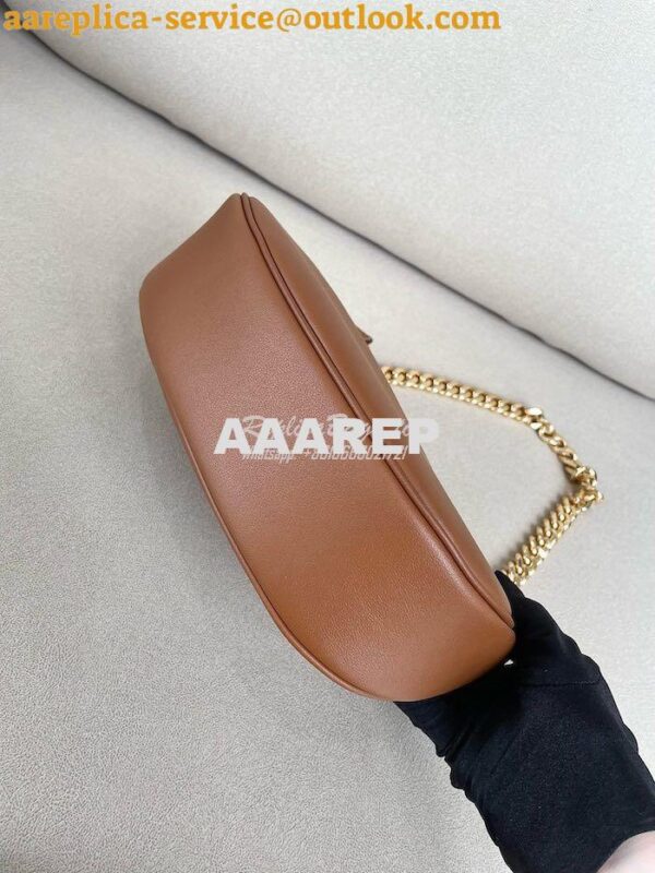 Replica Celine Medium Ava Chain In Smooth Calfskin 199583 Tan 8