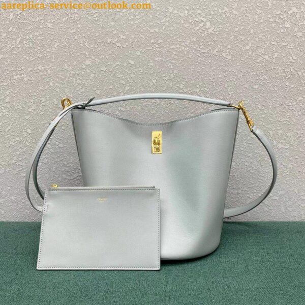 Replica Celine Bucket 16 Bag In Mineral Smooth Calfskin 6