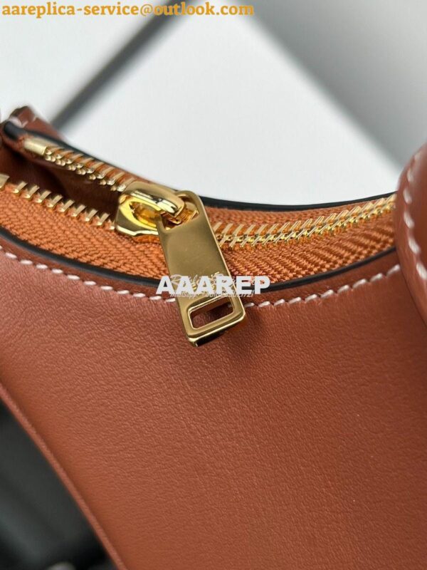 Replica Celine Medium Ava Triomphe Bag In Smooth Calfskin 114493 Tan 8