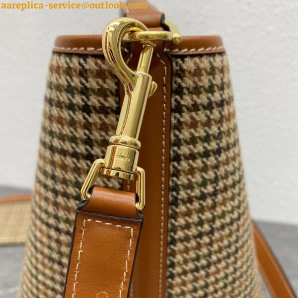 Replica Celine Bucket 16 Bag In Tweed and Calfskin 11