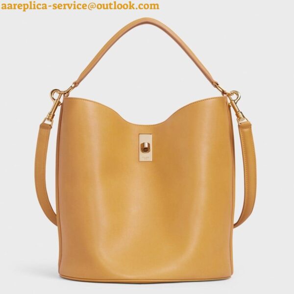 Replica Celine Bucket 16 Bag In Yellow Soft Bare Calfskin 4