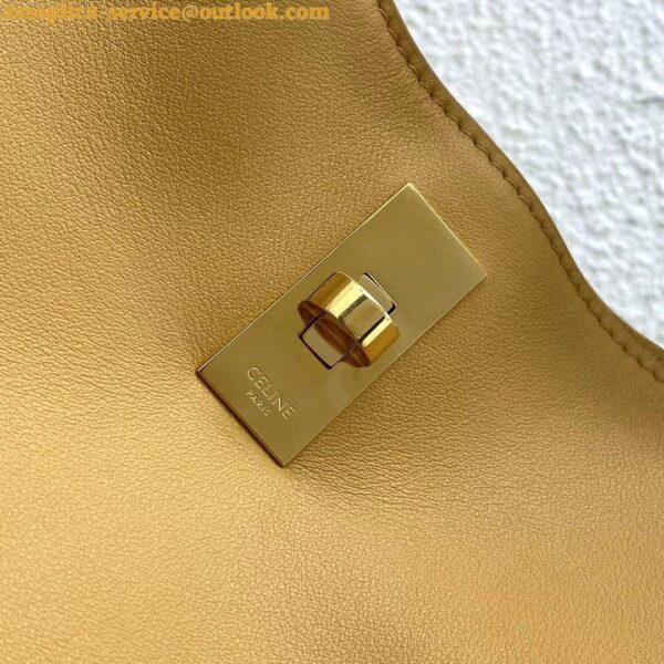 Replica Celine Bucket 16 Bag In Yellow Soft Bare Calfskin 9