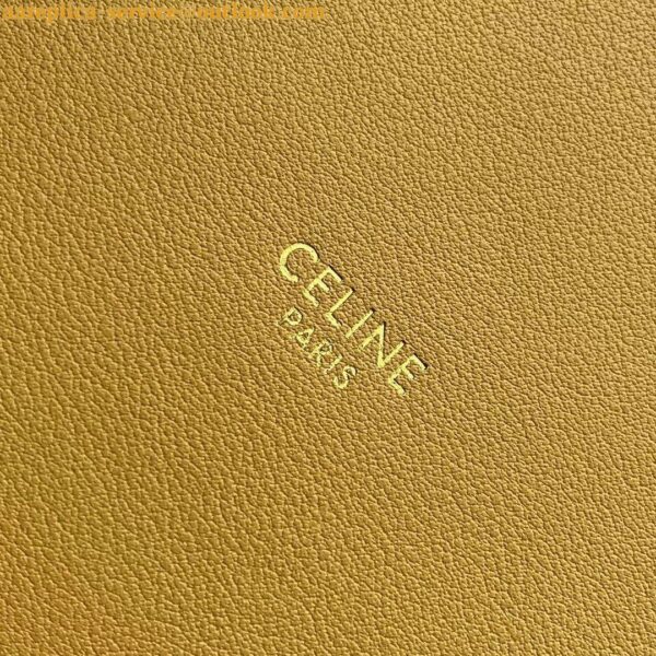 Replica Celine Bucket 16 Bag In Yellow Soft Bare Calfskin 11