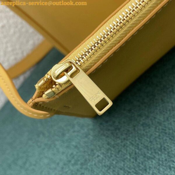 Replica Celine Bucket 16 Bag In Yellow Soft Bare Calfskin 29