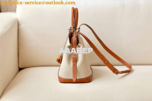 Replica Celine Medium Cabas De France Bag in Textile And Calfskin 1926 5