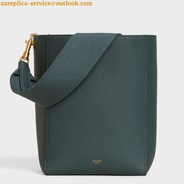 Replica Celine Sangle Small Bucket Bag In Amazone Calfskin 3