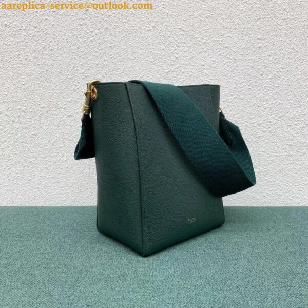 Replica Celine Sangle Small Bucket Bag In Amazone Calfskin 8