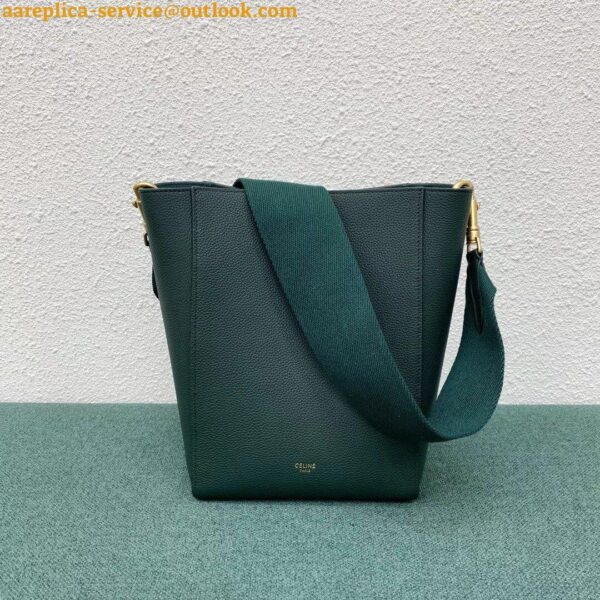 Replica Celine Sangle Small Bucket Bag In Amazone Calfskin 11