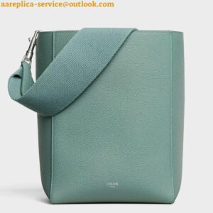 Replica Celine Sangle Small Bucket Bag In Celadon Calfskin