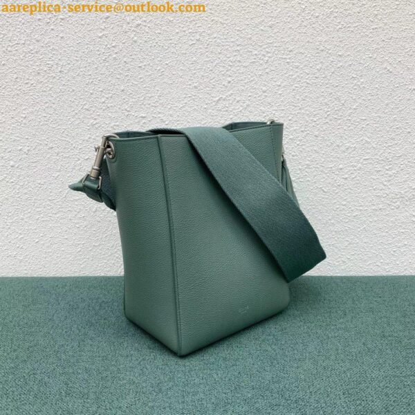 Replica Celine Sangle Small Bucket Bag In Celadon Calfskin 6