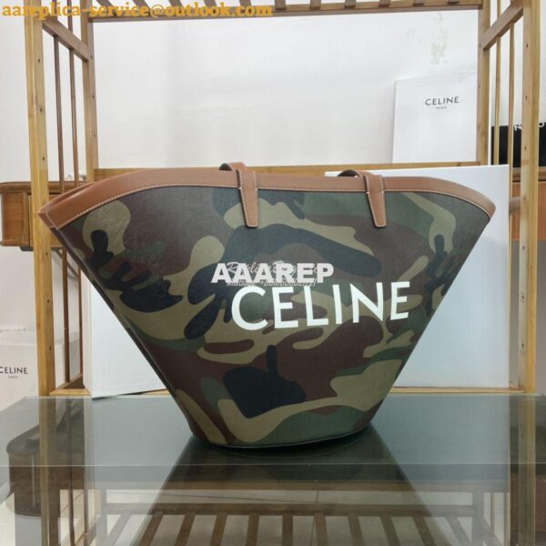 Replica Celine Medium couffin bag in triomphe canvas celine khaki prin 2