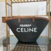 Replica Celine Medium couffin bag in triomphe canvas celine red print