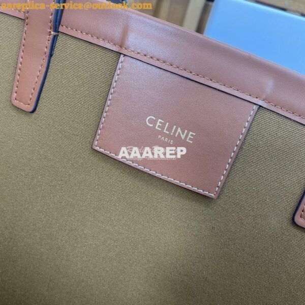 Replica Celine Medium couffin bag in triomphe canvas celine tan print 7