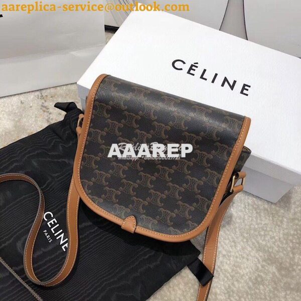 Replica Celine Medium Folco Bag In Triomphe Canvas 191502 6