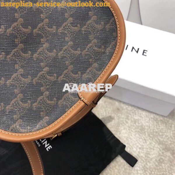 Replica Celine Medium Folco Bag In Triomphe Canvas 191502 7