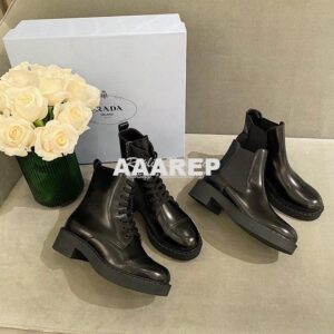 Replica Prada Brushed Calf Leather Booties 1T251M