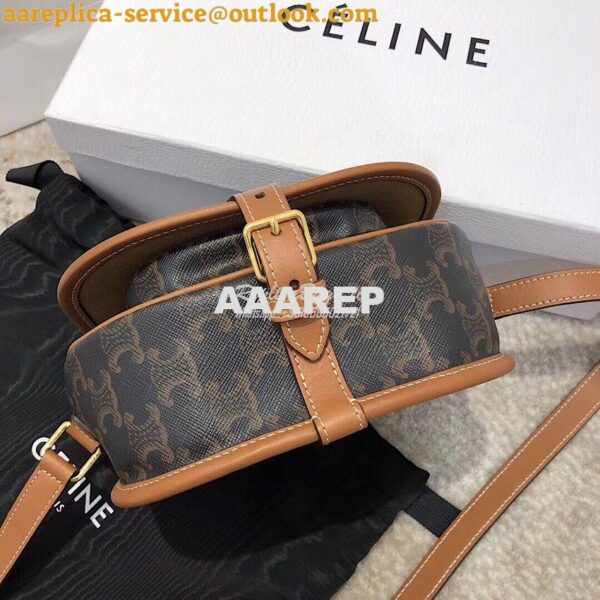 Replica Celine Medium Folco Bag In Triomphe Canvas 191502 8