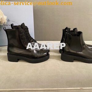 Replica Prada Brushed Calf Leather Booties 1T251M 2