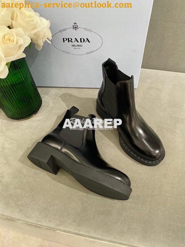 Replica Prada Brushed Calf Leather Booties 1T251M 7