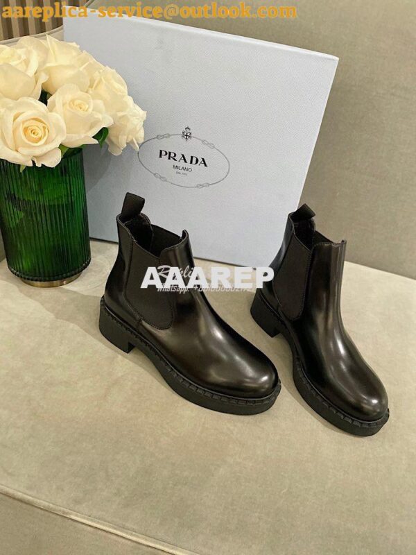 Replica Prada Brushed Calf Leather Booties 1T251M 8