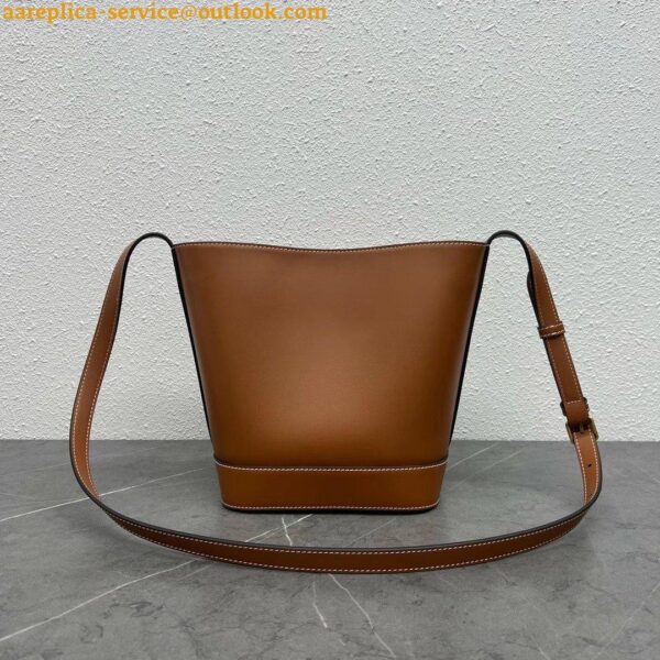 Replica Celine Small Bucket Cuir Triomphe In Brown Calfskin 7