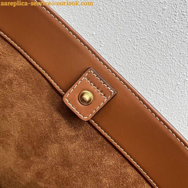 Replica Celine Small Bucket Cuir Triomphe In Brown Calfskin 13