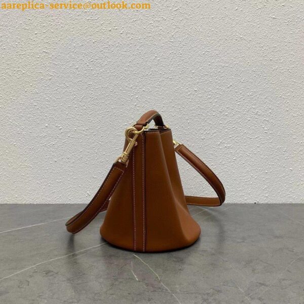 Replica Celine Teen Bucket 16 Bag In Brown Calfskin 10