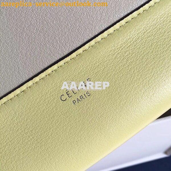 Replica Celine Medium Frame Bag in Citrus/Ivory Shiny Smooth Calfskin 7