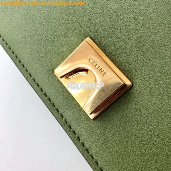 Replica Celine Medium Frame Bag in green/mint Shiny Smooth Calfskin 18 10