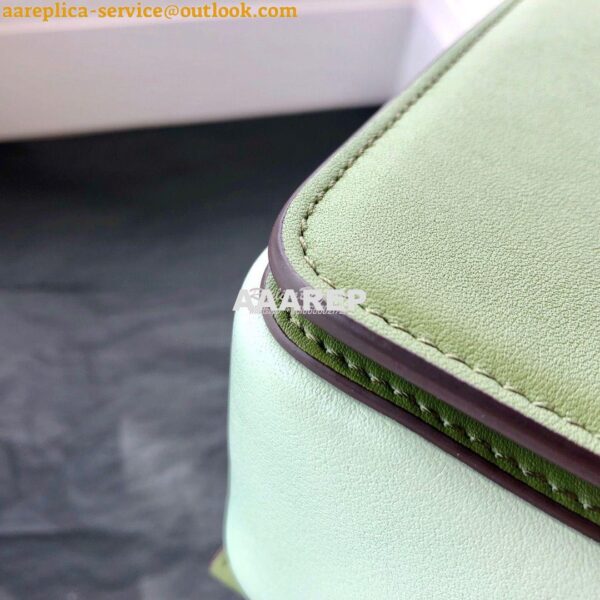 Replica Celine Medium Frame Bag in green/mint Shiny Smooth Calfskin 18 11