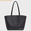 Replica Celine Medium Cabas Anais Cuir Triomphe Bag in Brown Leather 2