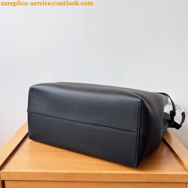 Replica Celine Medium Cabas Anais Cuir Triomphe Bag in Black Leather 11