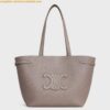 Replica Celine Medium Cabas Anais Cuir Triomphe Bag in Brown Leather