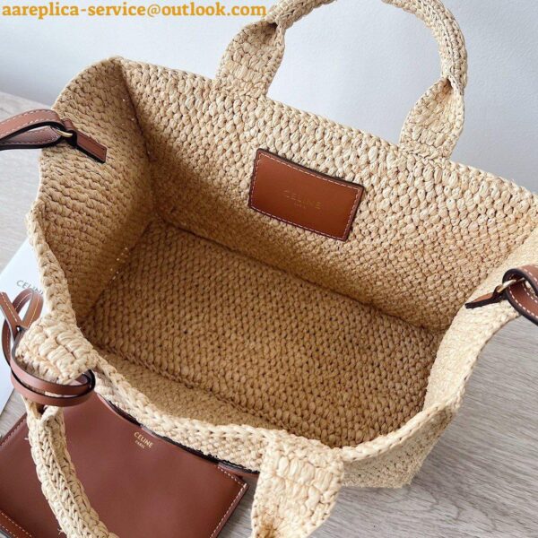 Replica Celine Small Cabas Bag in Raffia 11