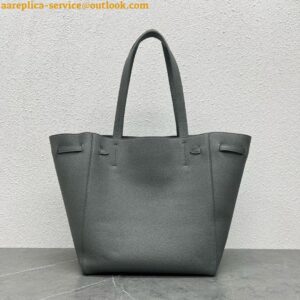 Replica Celine Small Cabas Phantom Bag In Grey Grained Calfskin