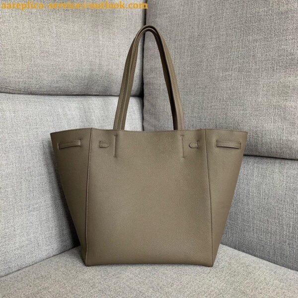 Replica Celine Small Cabas Phantom Bag In Taupe Grained Calfskin 5