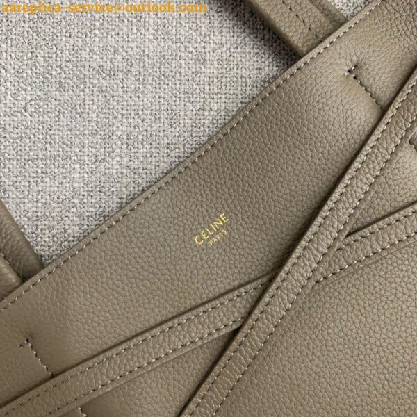 Replica Celine Small Cabas Phantom Bag In Taupe Grained Calfskin 11