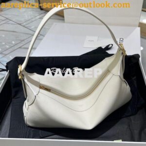 Replica Celine Medium Romy In Supple Calfskin 197443 White