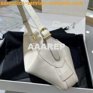 Replica Celine Medium Romy In Supple Calfskin 197443 White 2