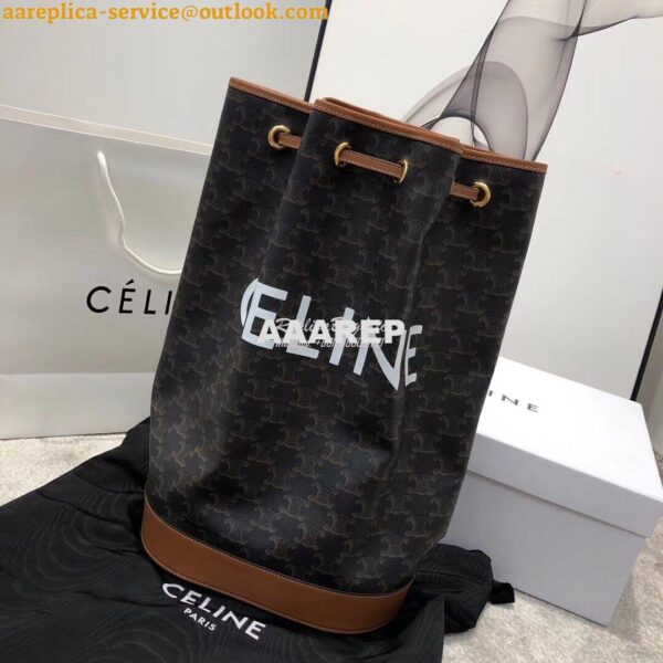 Replica Celine Medium Sailor Bag In Triomphe Canvas 191532 3