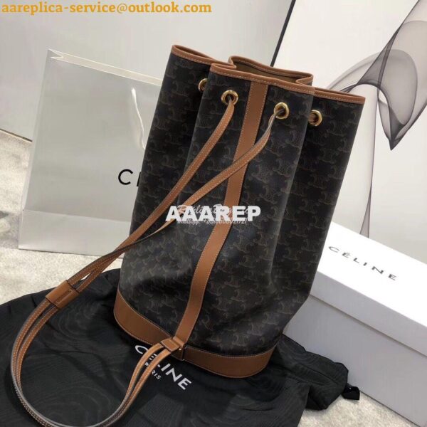 Replica Celine Medium Sailor Bag In Triomphe Canvas 191532 4