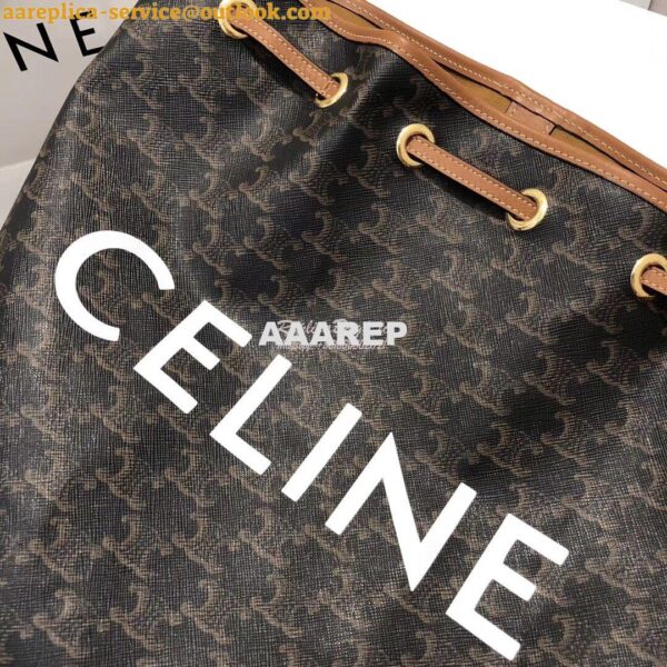 Replica Celine Medium Sailor Bag In Triomphe Canvas 191532 7