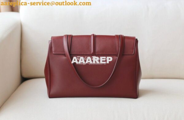 Replica Celine Medium Soft 16 Bag In Smooth Calfskin 195543 Burgundy 4