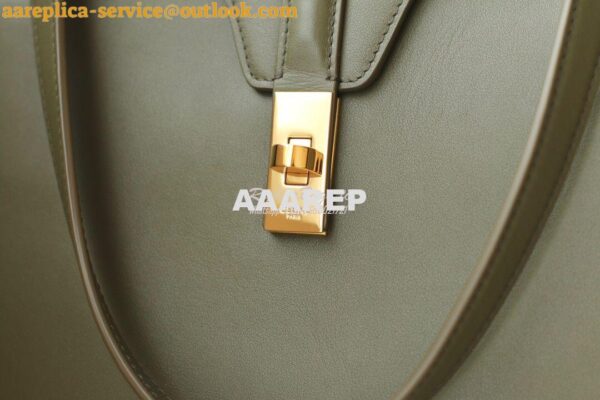 Replica Celine Medium Soft 16 Bag In Smooth Calfskin 195543 Green 8