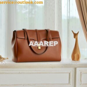 Replica Celine Medium Soft 16 Bag In Smooth Calfskin 195543 Tan