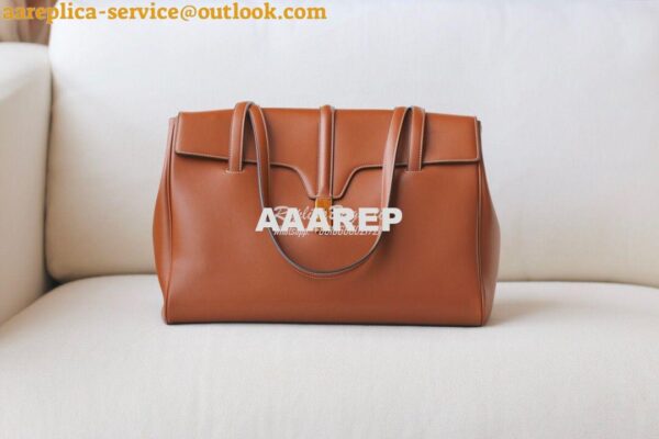 Replica Celine Medium Soft 16 Bag In Smooth Calfskin 195543 Tan 4