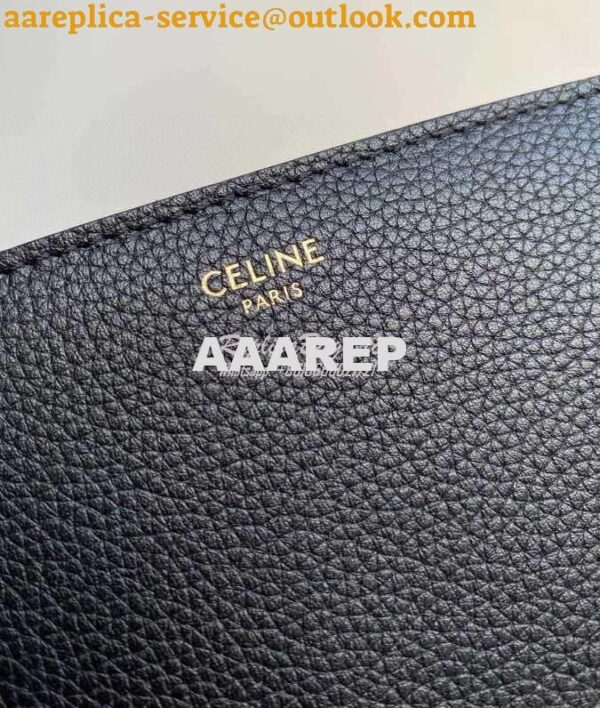 Replica Celine Medium Soft 16 Bag In Supple Grained Calfskin 195543 Bl 9